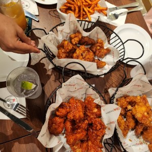 variedad de pollos