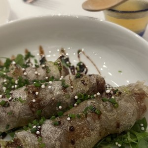 Rollos de Pato Confitado