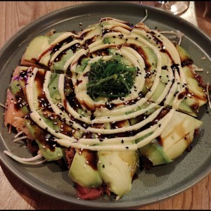 Sushi pizza para compartir
