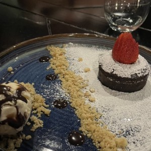 Postre de chocolate