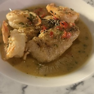 Langostinos en Su salsa