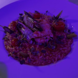 Risotto de langostinos