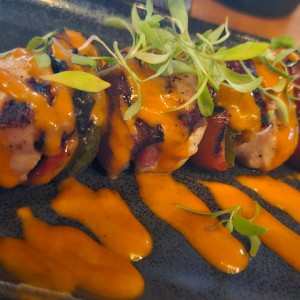 brocheta de pollo