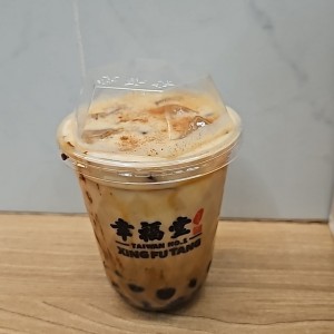 pumpukin spice bobba milk tea