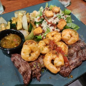 Mar y Tierra con Ensalada