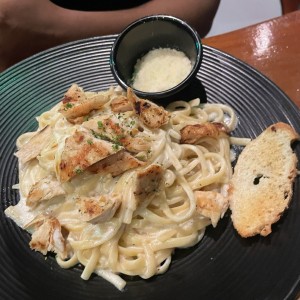 Pasta Alfredo con Pollo