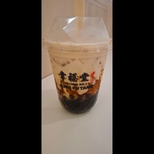 Brown Sugar Boba Milk with Dalgona Coffee