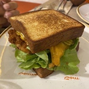 Chicken mustard sandwich