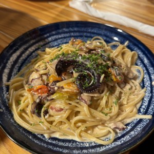 Linguine con Polpo