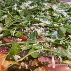 pizza katane con extra de pesto