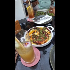 Pulpo a la brasas