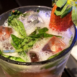 Strawberry basil lemonade