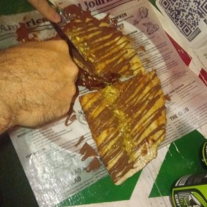 calzone de chocolate