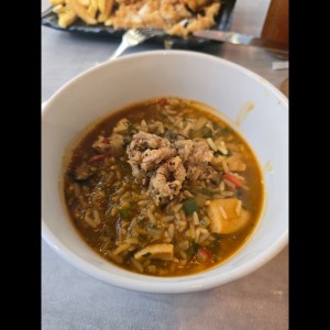 Guacho de mariscos