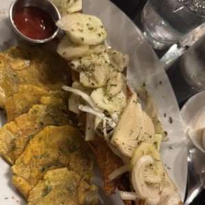 Mariscos - Corvina Rellena Frita
