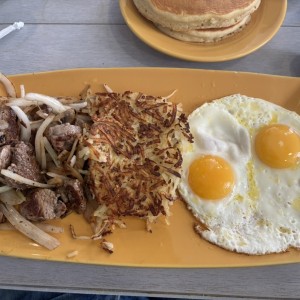 Sirloin Tips & Eggs