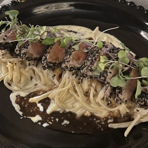 Espaqueti con atun