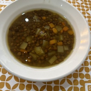 Sopa de lentejas