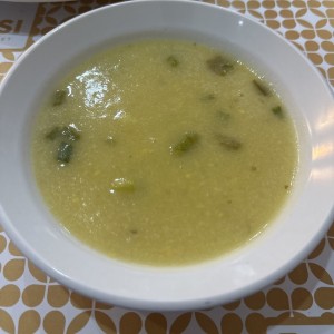 Crema de papa y queso cheddar 