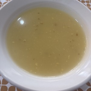 Crema de papas con queso 