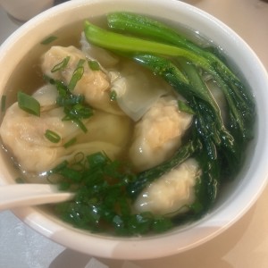 SOPA DE WANTON DE CAMARONES