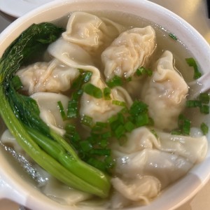 SOPA DE WANTON DE CAMARONES