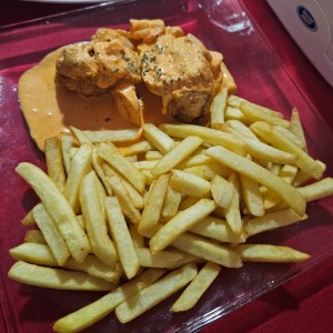 corvina rellena de camarones