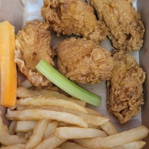 Chicken - Combo 5 Wings papas