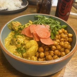 Bowl pollo al curry
