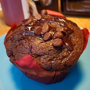 muffin de chocolate
