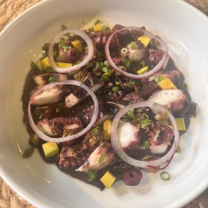 Tiradito de Pulpo Con ponchera (GF)