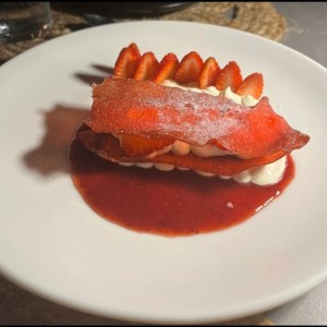 Fresas con crema de Boquete