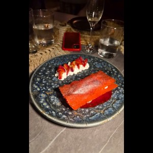 Fresas con crema de Boquete