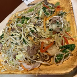 Fideos Mixtos con carne
