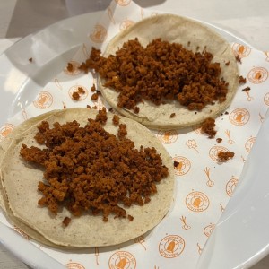 Tacos de chorizo