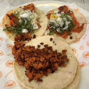 Tacos al pastor sin queso