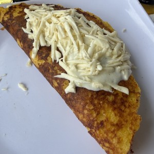 2 Cachapas de Queso Llanero,Nata