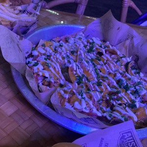Pulled pork nachos