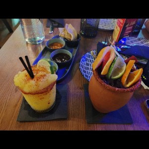 Cantarito y Margarita de maracuya