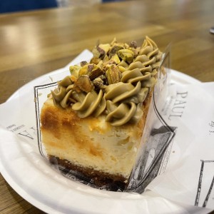 Cheesecake de pistacho