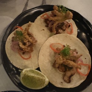 LOS TACOS DE PULPO