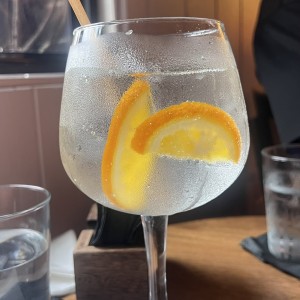 Gin con naranja 