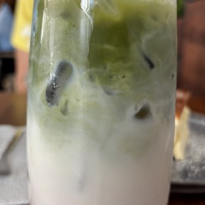 Ice matcha con fresas