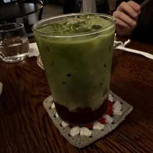 Strawberry Matcha Latte