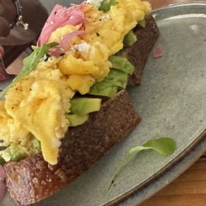 Avocado & Eggs Tartine