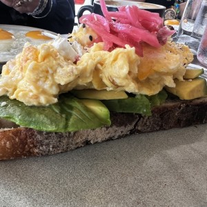Avocado & Eggs Tartine