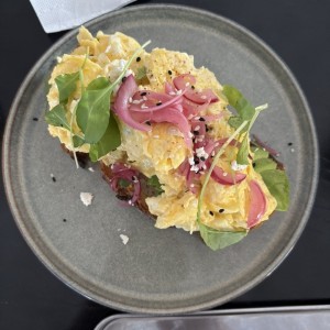 Avocado & Eggs Tartine