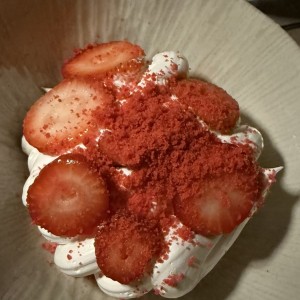Fresas con crema