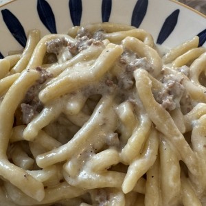 Pasta con salchichas