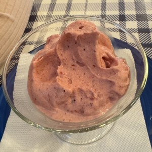 Helado de fresa